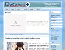 Tablet Screenshot of docarehealthproducts.com